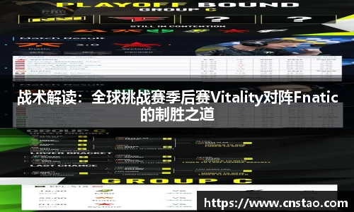 战术解读：全球挑战赛季后赛Vitality对阵Fnatic的制胜之道